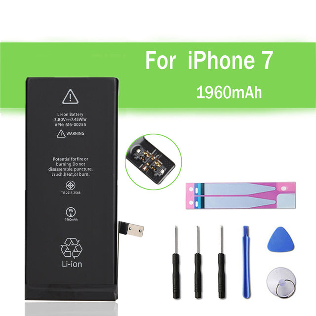 Batterie de remplacement pour iPhone 7, 1960mAh Batterie de remplacement pour iPhone 7, 1960mAh